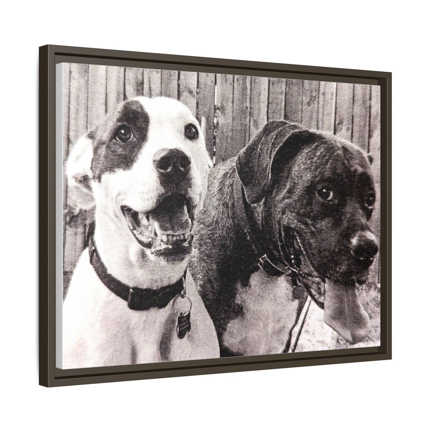 Framed Dog Portrait Canvas - Heartwarming Pet Artwork