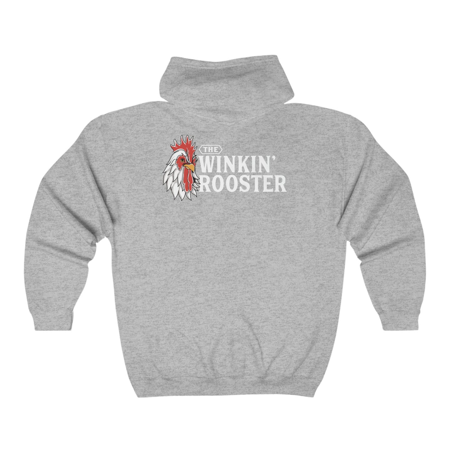 The Winkin' Rooster - Unisex Heavy Blend™ Full Zip Hooded Sweatshirt