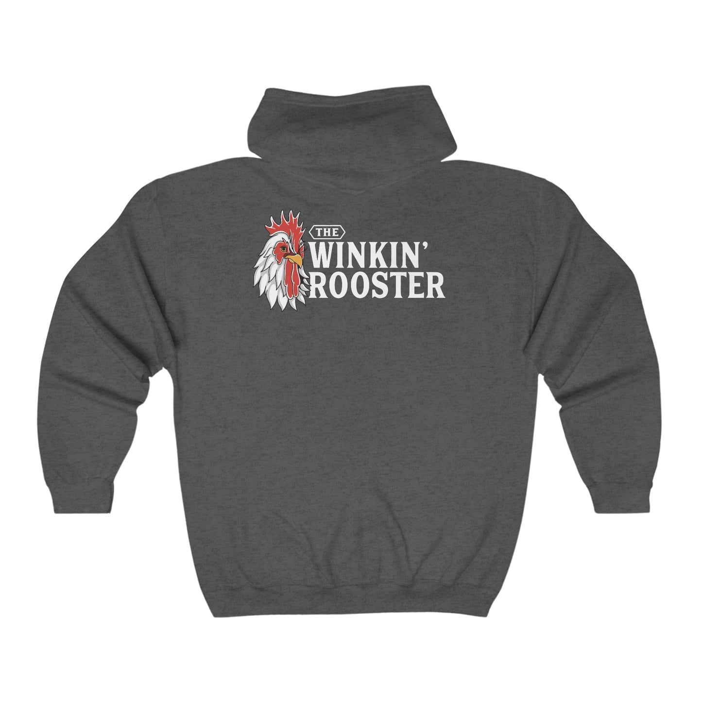 The Winkin' Rooster - Unisex Heavy Blend™ Full Zip Hooded Sweatshirt