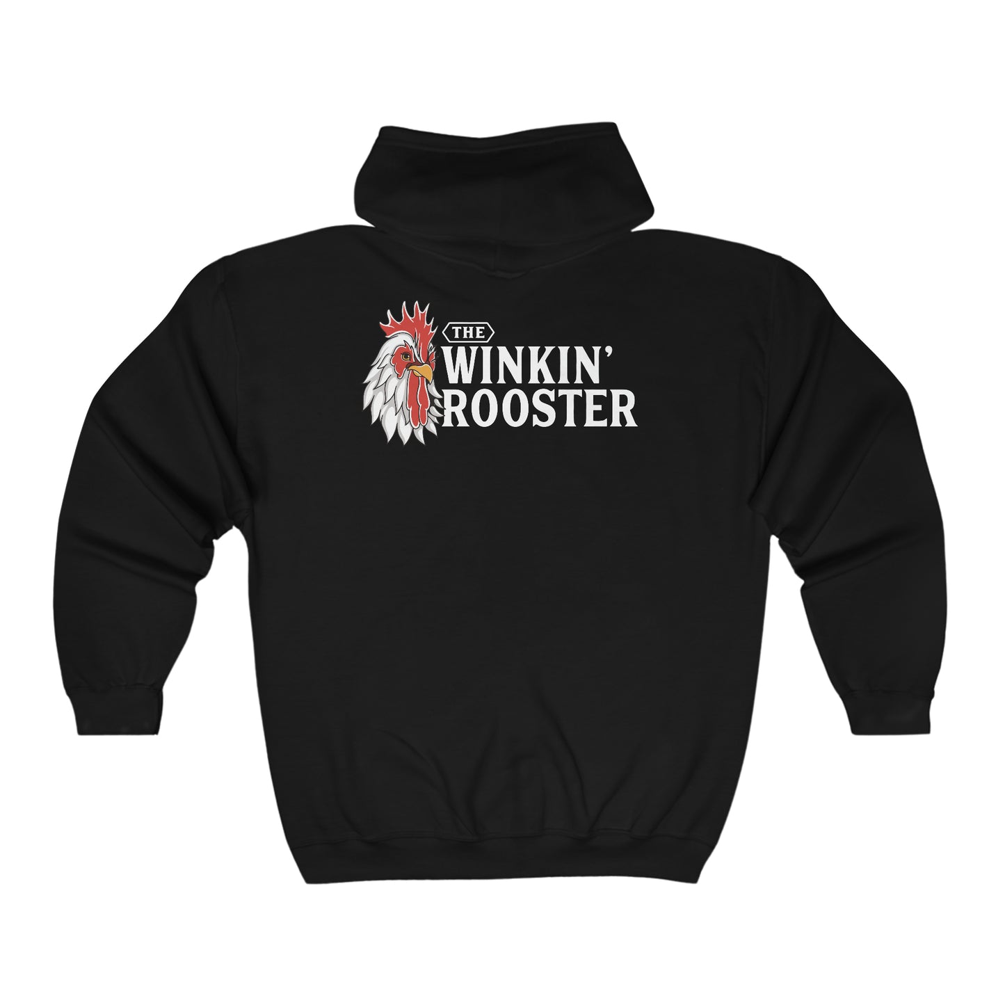 The Winkin' Rooster - Unisex Heavy Blend™ Full Zip Hooded Sweatshirt