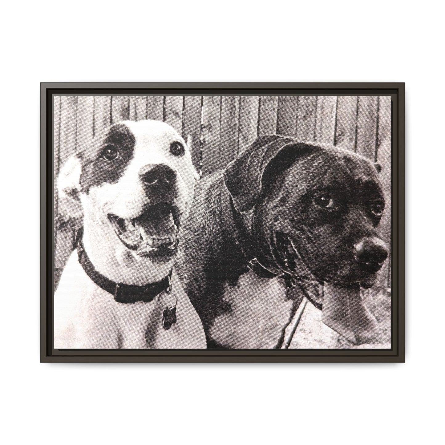 Framed Dog Portrait Canvas - Heartwarming Pet Artwork