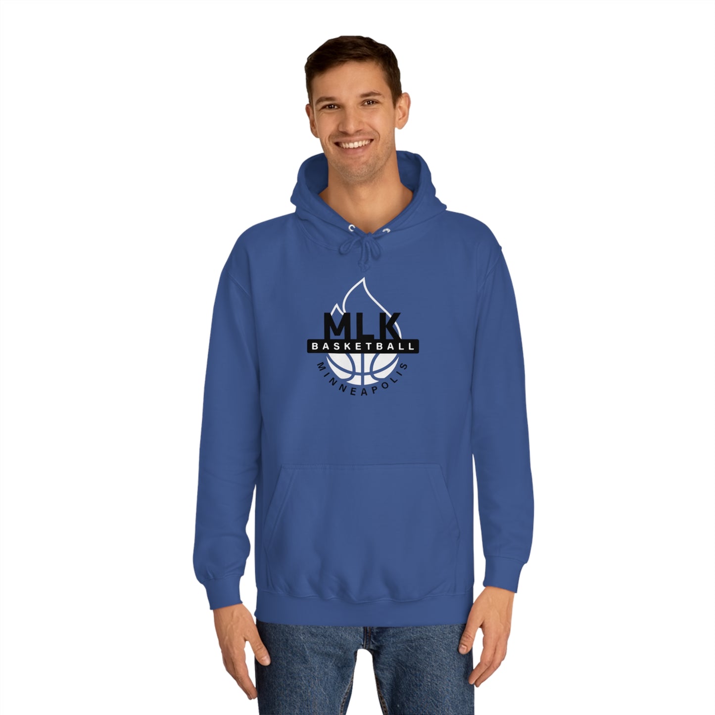 MLK South Minneapolis Travel Basketball Program (Fire) - Adult Pullover Hoodie