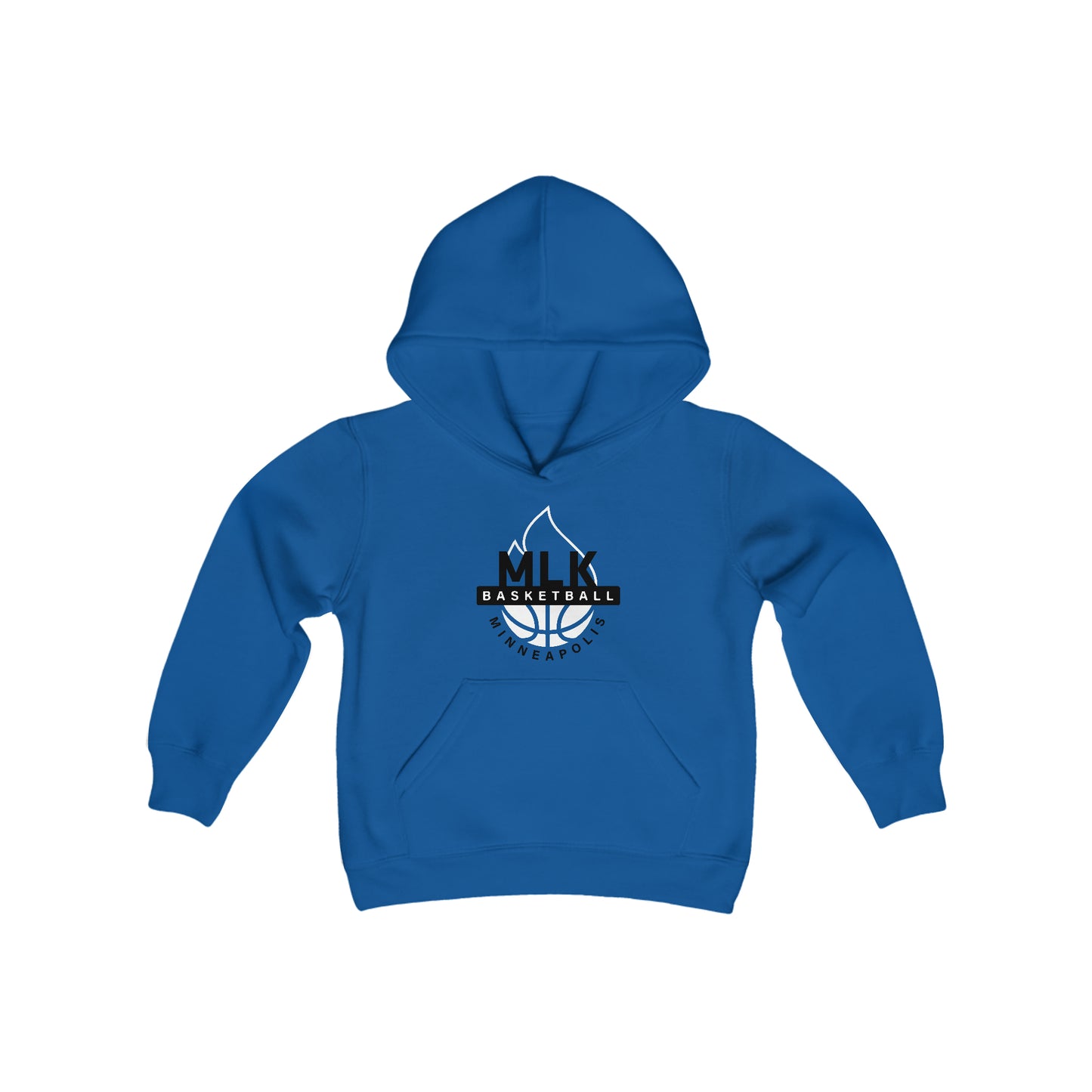 MLK South Minneapolis Travel Youth Basketball Program (Fire) - Youth Heavy Blend Hooded Sweatshirt
