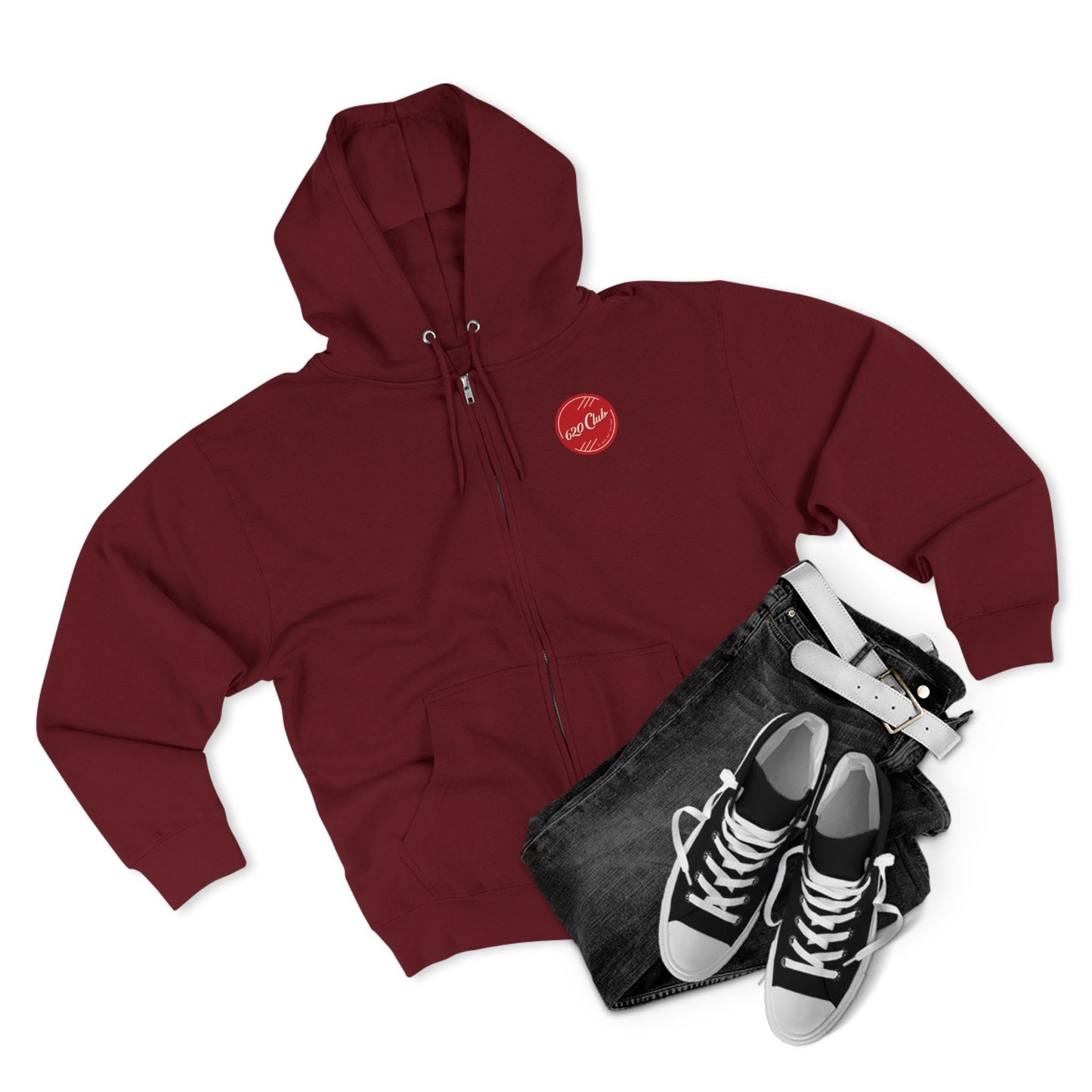 620 Club - Zip Hoodie with "Fine Diving" Design