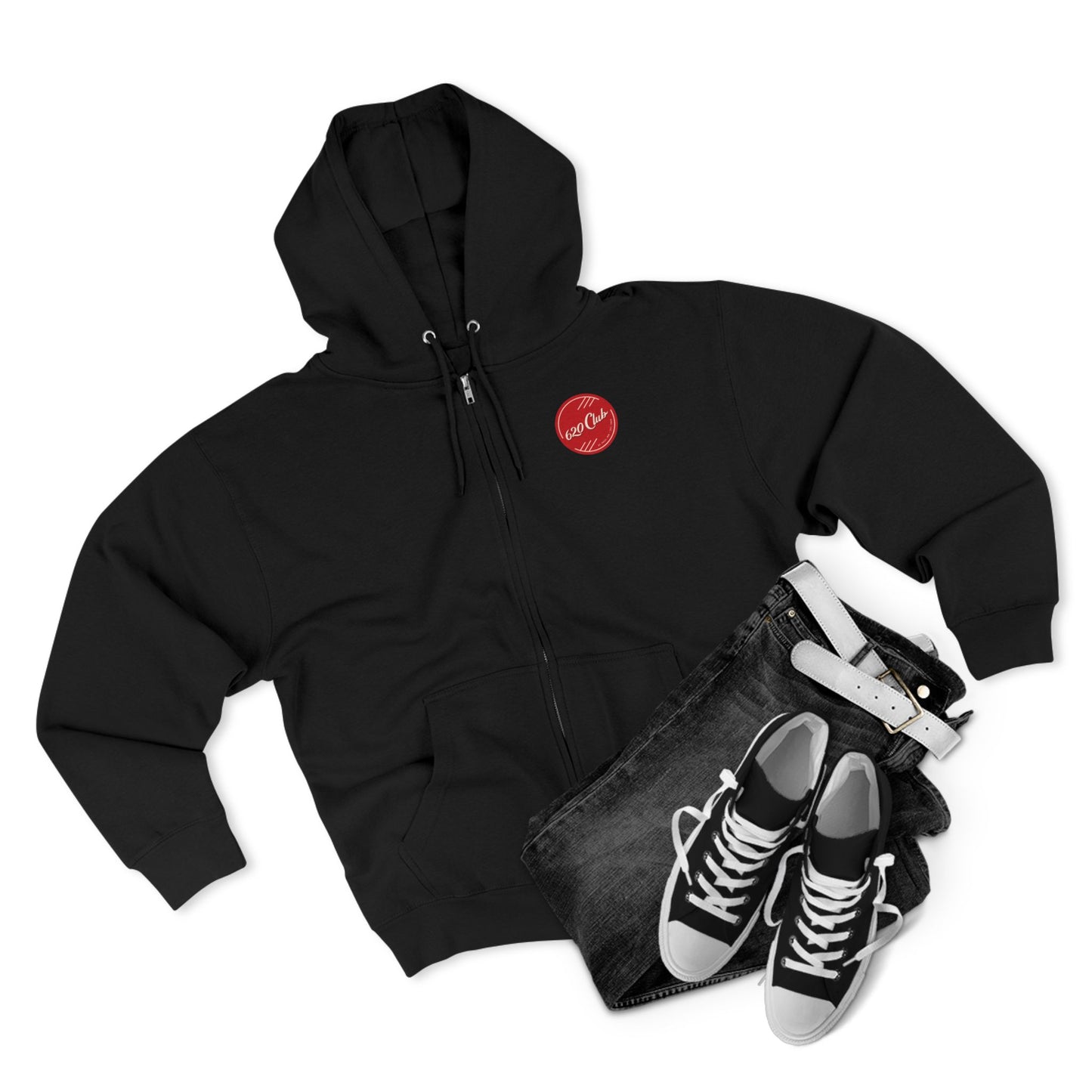 620 Club - Zip Hoodie with "Fine Diving" Design