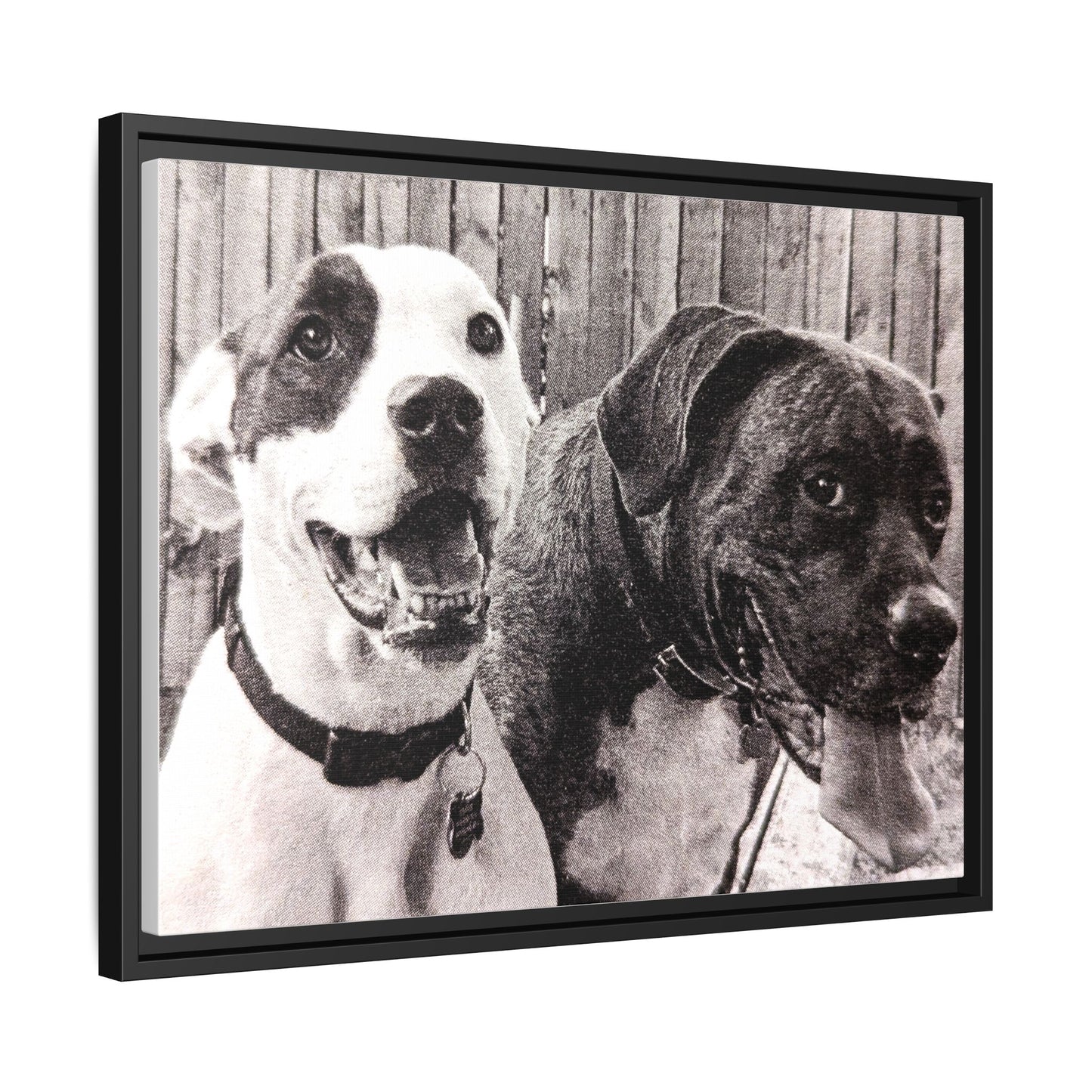 Framed Dog Portrait Canvas - Heartwarming Pet Artwork