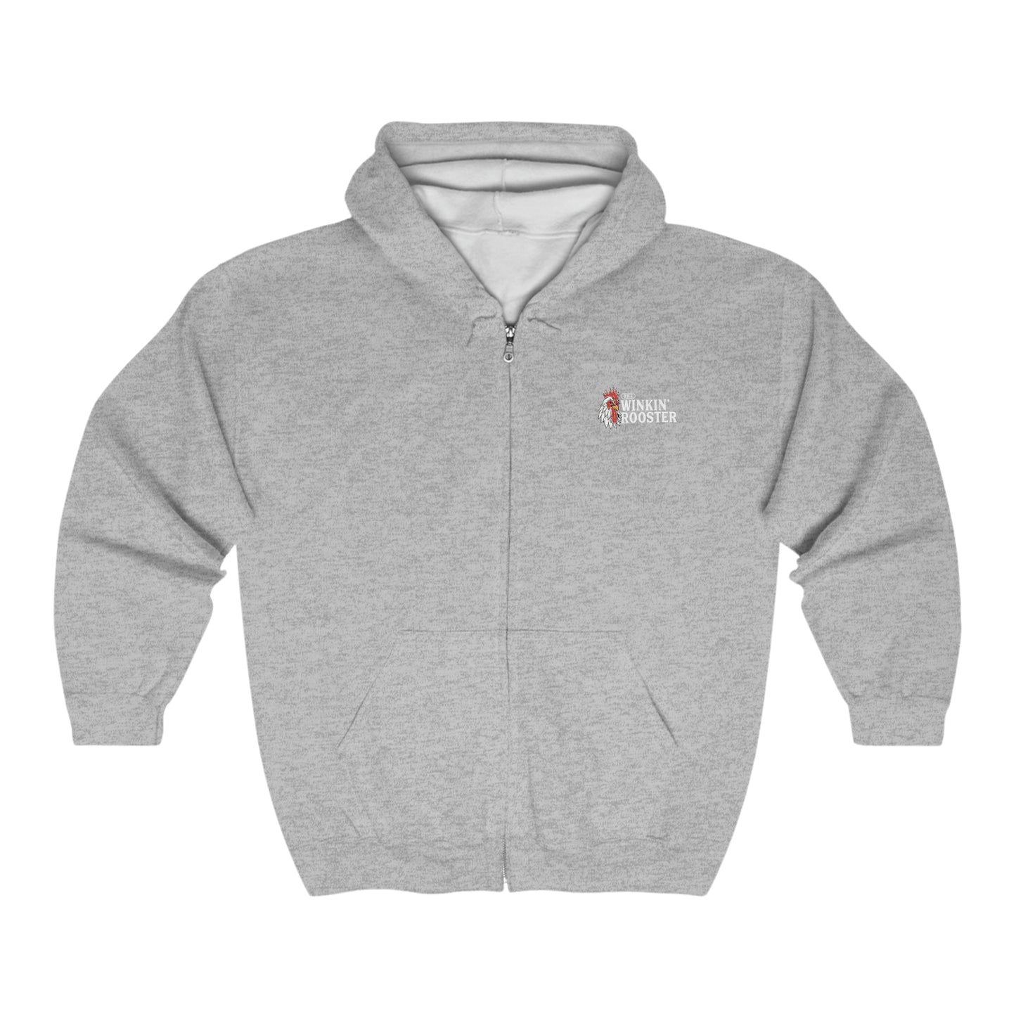 The Winkin' Rooster - Unisex Heavy Blend™ Full Zip Hooded Sweatshirt
