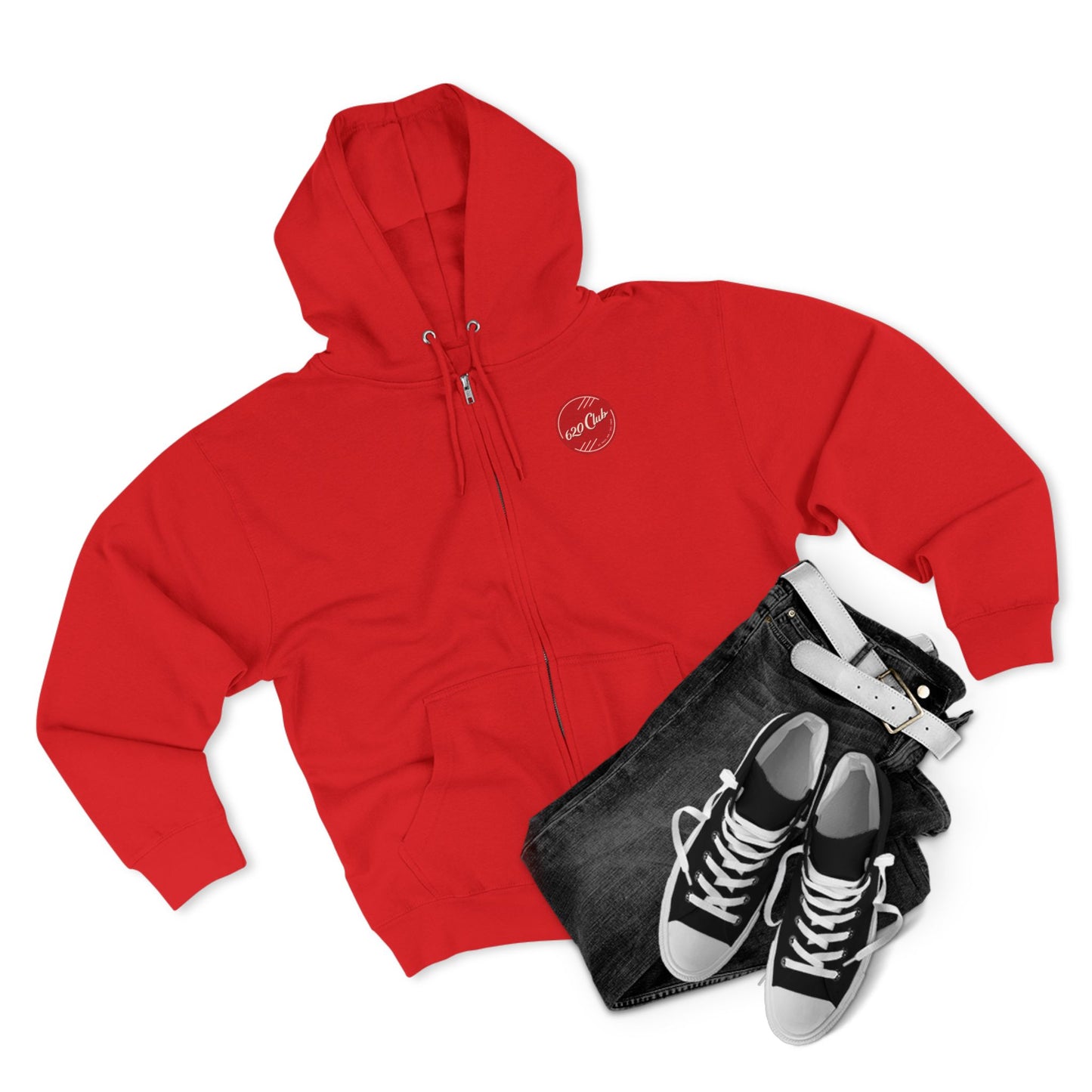 620 Club - Zip Hoodie with "Fine Diving" Design