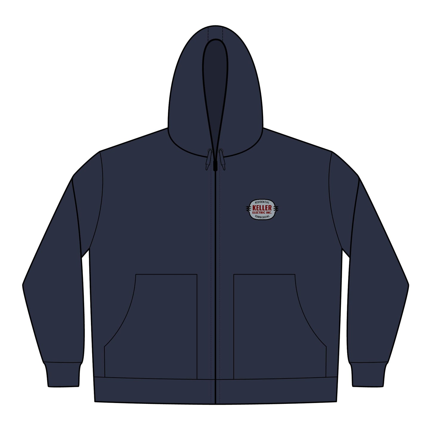 Keller Electric - Embroidered Work Hoodie – CornerStone Duck Cloth Zip-Up (Men's)