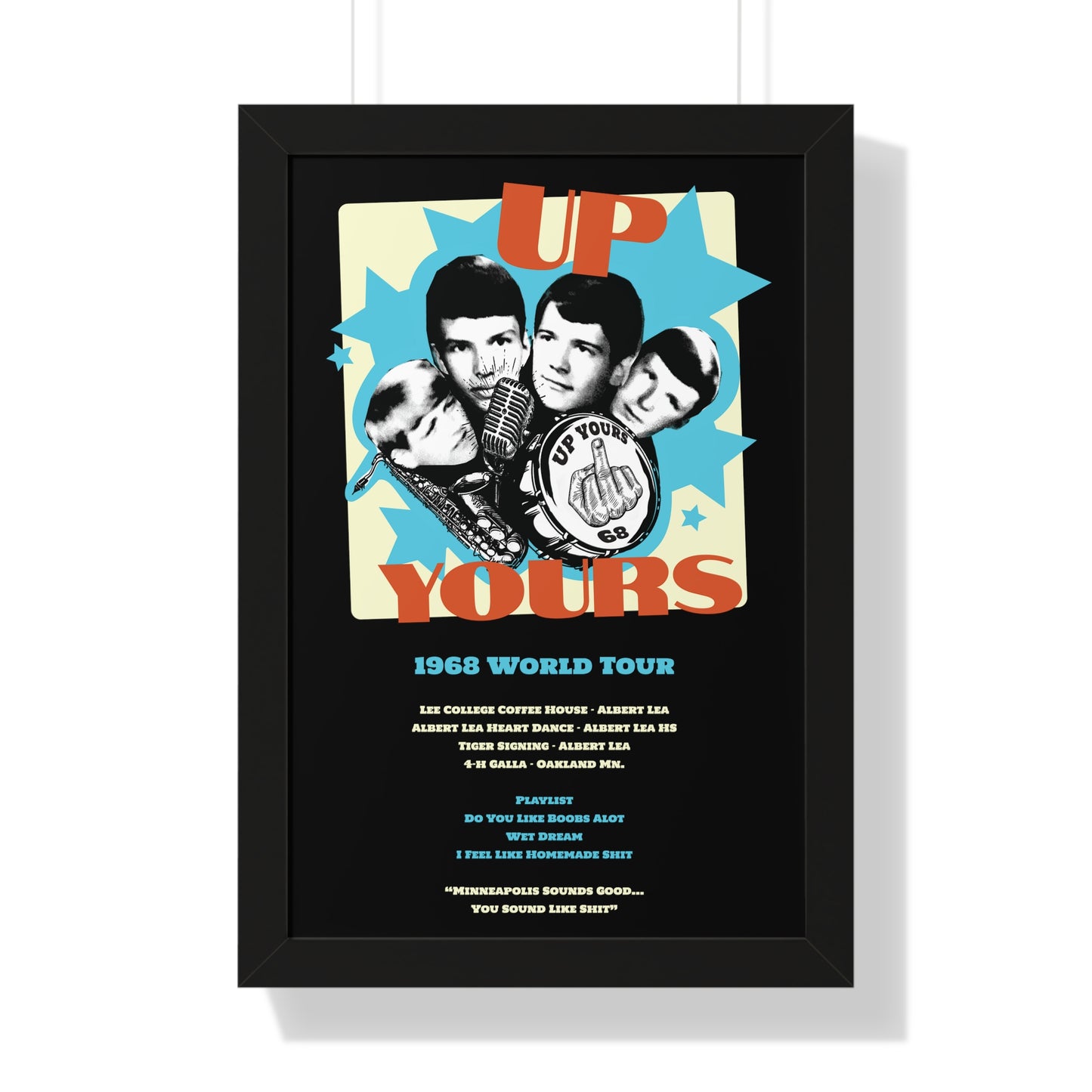 Up Yours - Framed Vertical Poster
