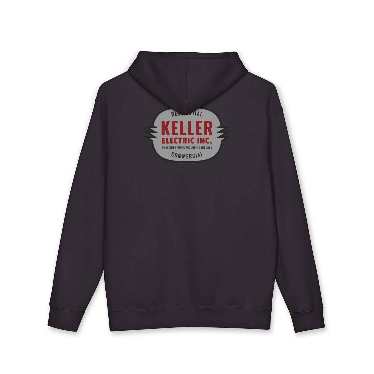 Keller Electric Logo Hoodie — Vintage Tradesman Workwear Sweatshirt