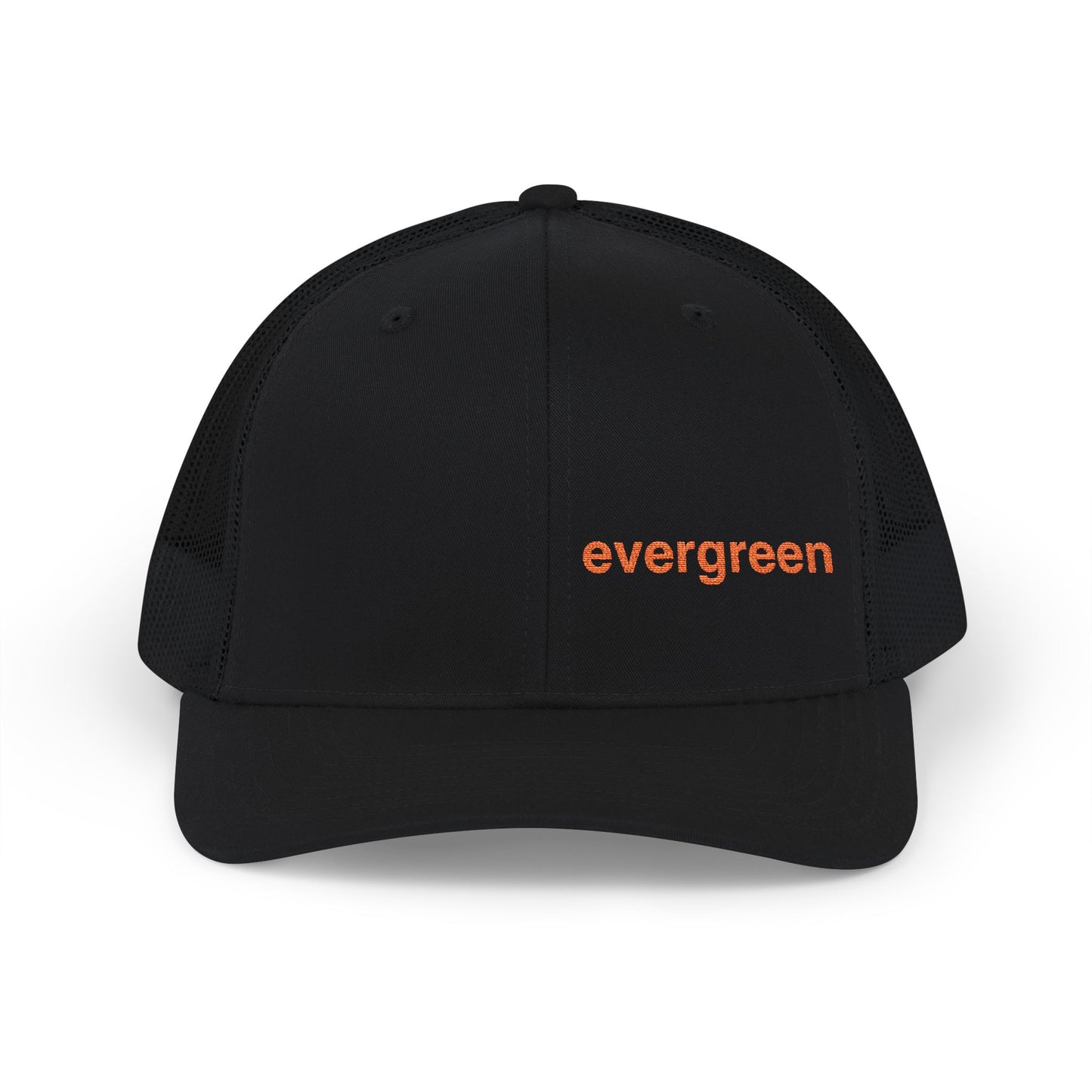 Evergreen Embroidered Trucker Cap — Snapback