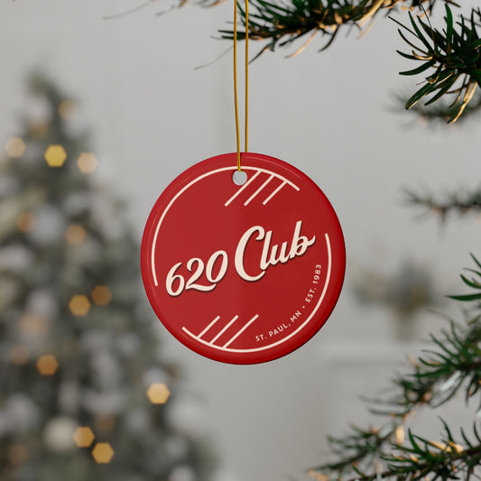 620 Club Ceramic Ornament — Round Double-Sided Holiday Decoration (St. Paul, MN)
