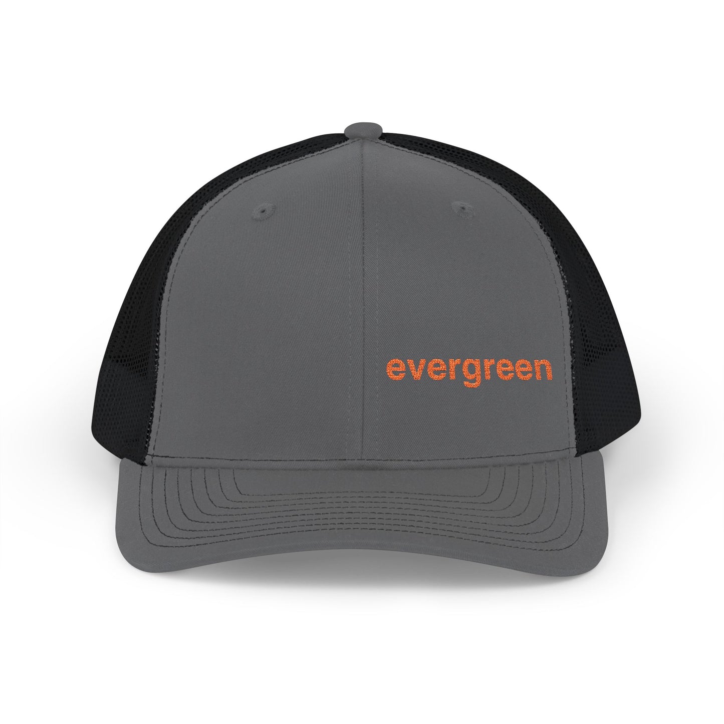 Evergreen Embroidered Trucker Cap — Snapback