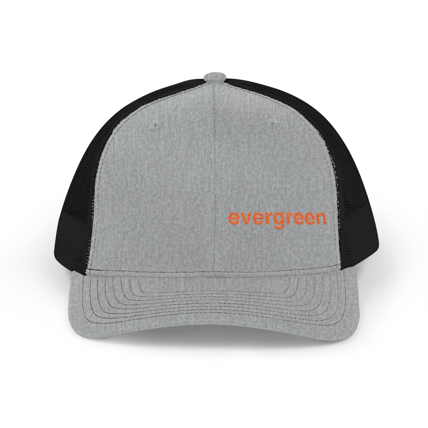 Evergreen Embroidered Trucker Cap — Snapback