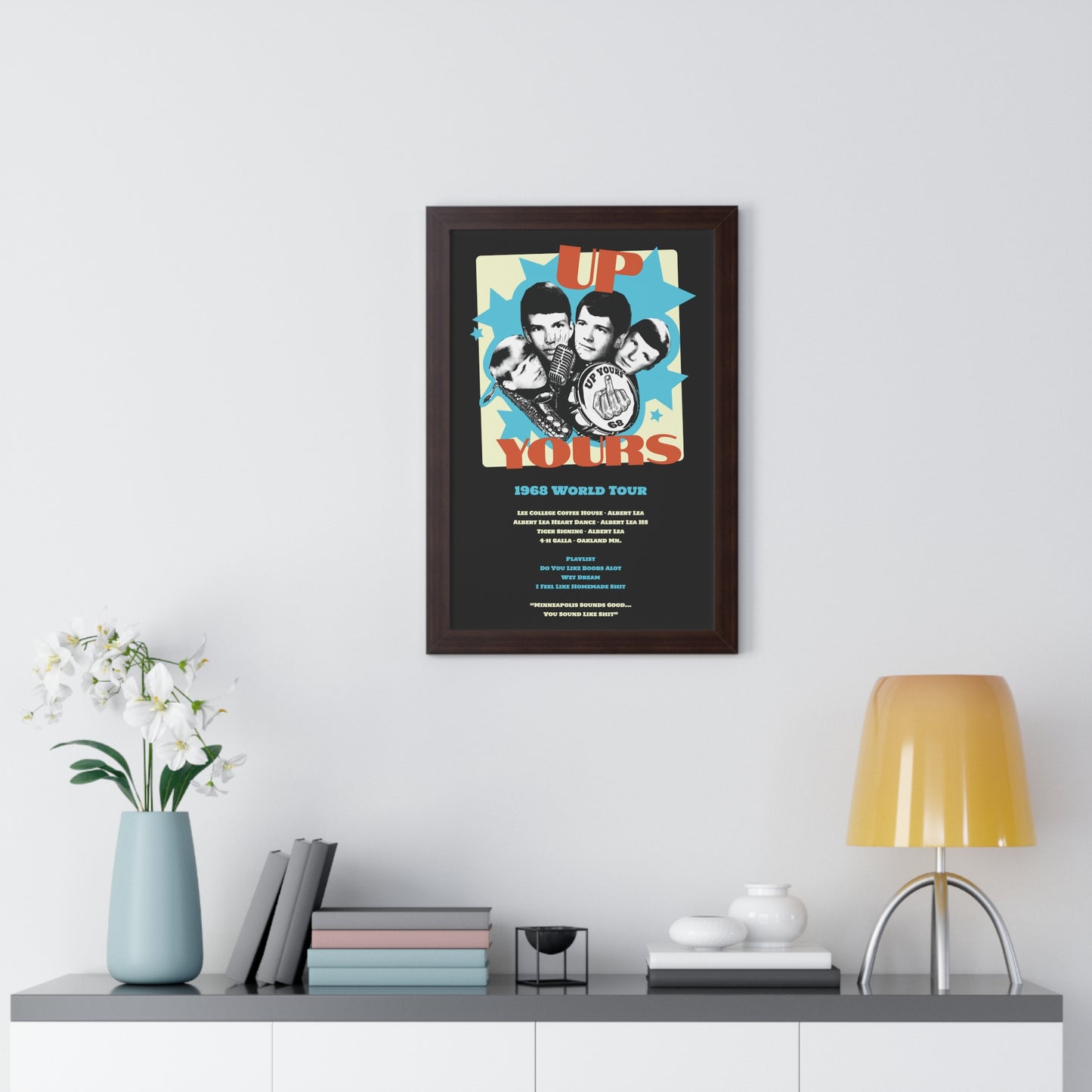 Up Yours - Framed Vertical Poster