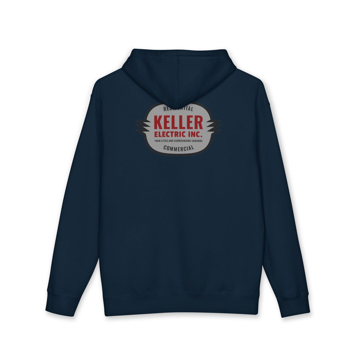 Keller Electric Logo Hoodie — Vintage Tradesman Workwear Sweatshirt