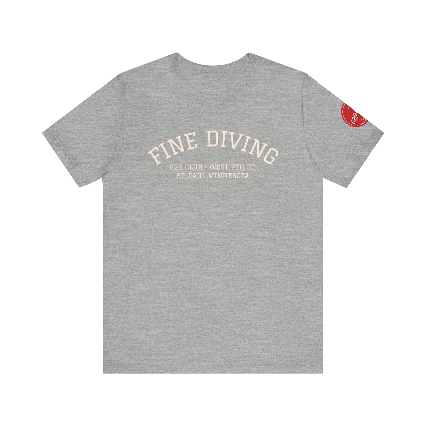 620 Club - Unisex Tee "Fine Diving" Sleeve Logo