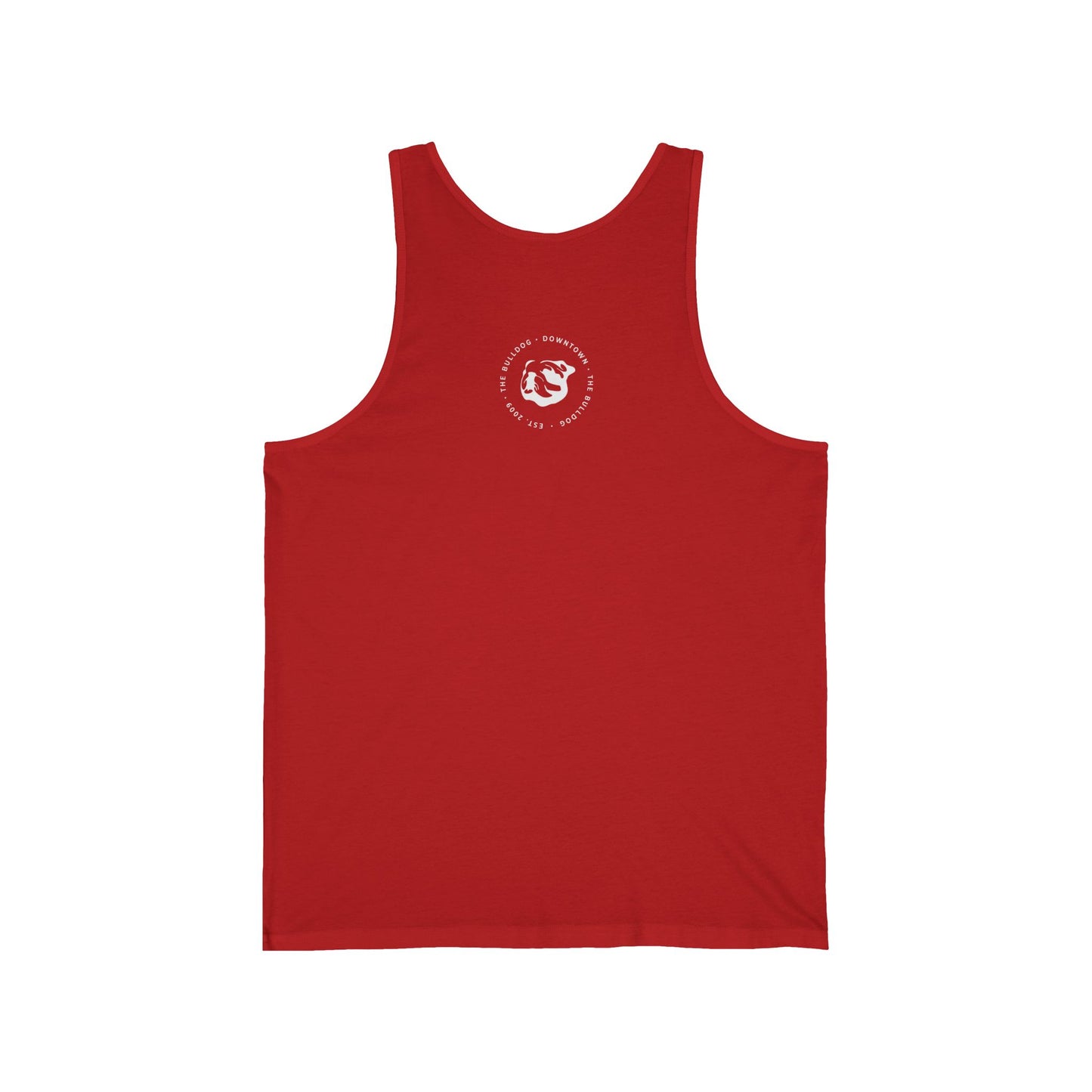 The Bulldog Downtown Tank Top — Vintage Bar Logo Sleeveless Shirt