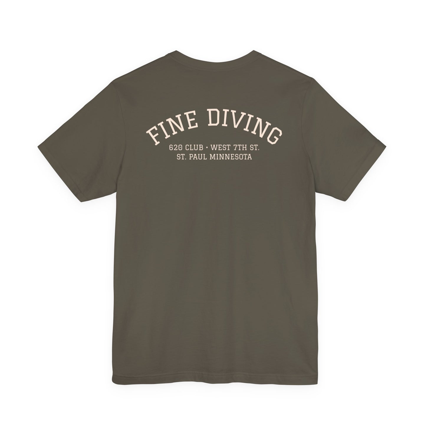 620 Club - Unisex Tee "Fine Diving" Pocket Logo
