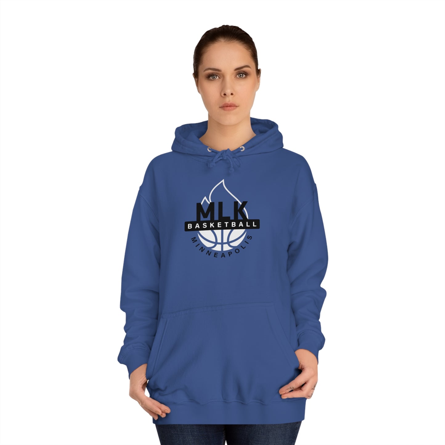 MLK South Minneapolis Travel Basketball Program (Fire) - Adult Pullover Hoodie