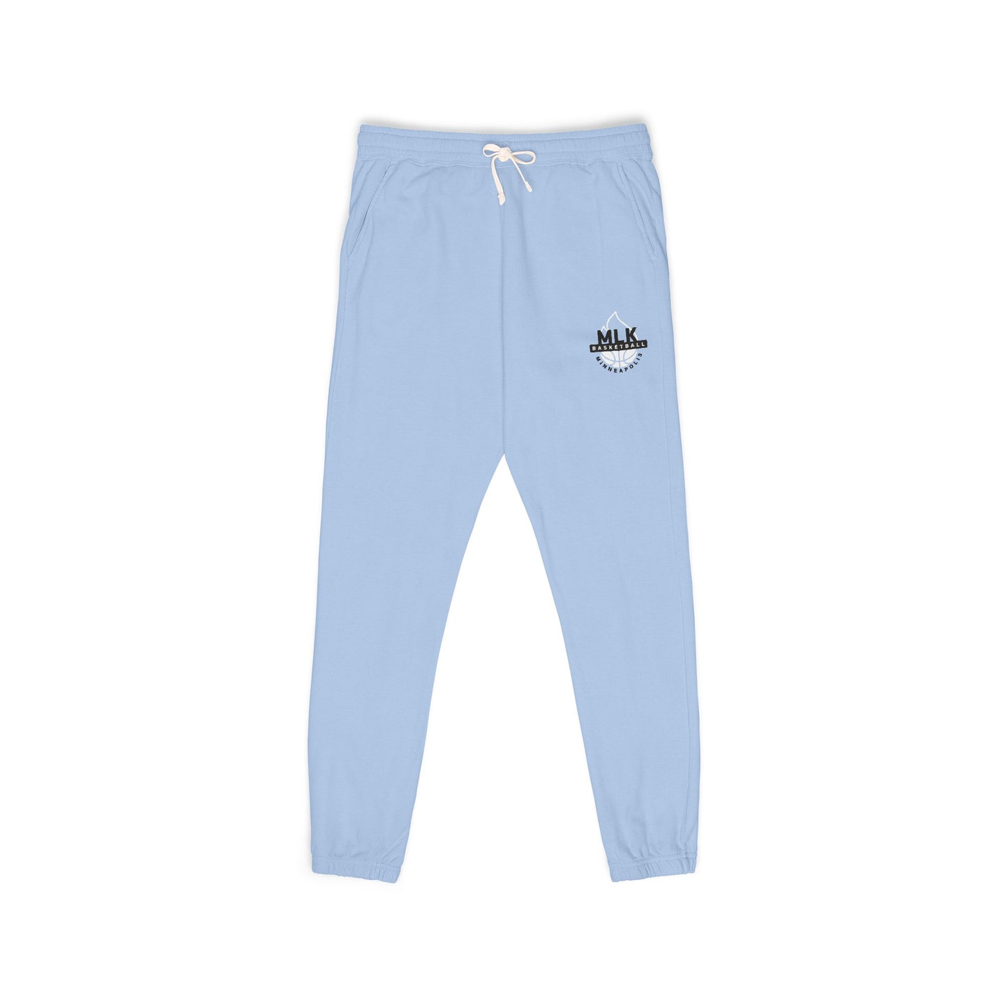 MLK Sky Blue Fleece - Sweatpants with - Firebucket Logo