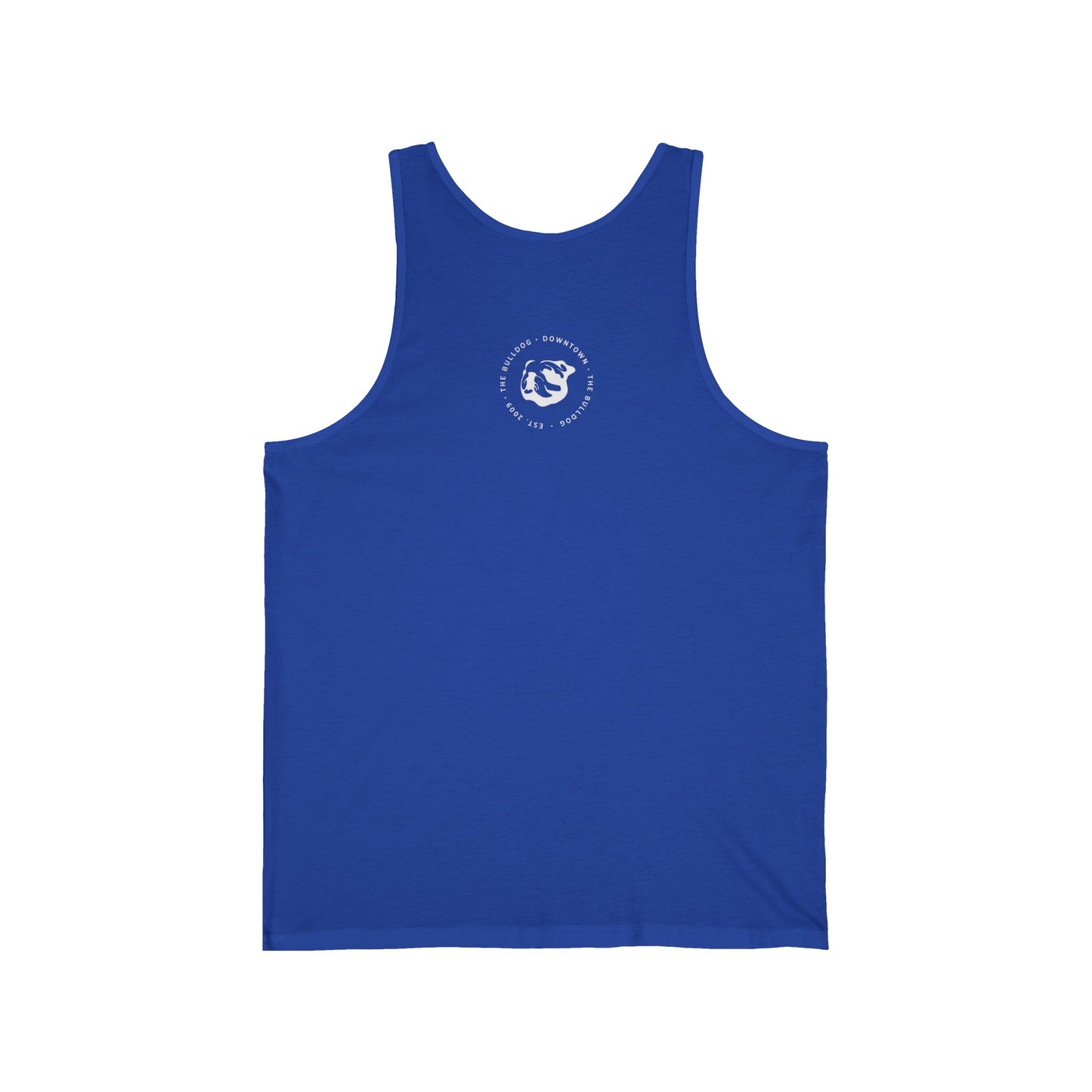 The Bulldog Downtown Tank Top — Vintage Bar Logo Sleeveless Shirt