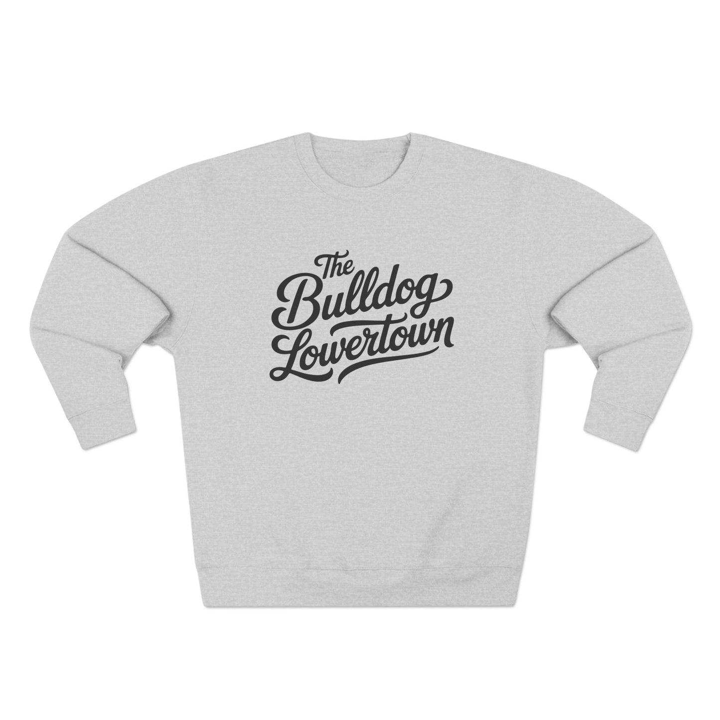 Bulldog Lowertown Crewneck Sweatshirt — Retro Script City Pride Pullover