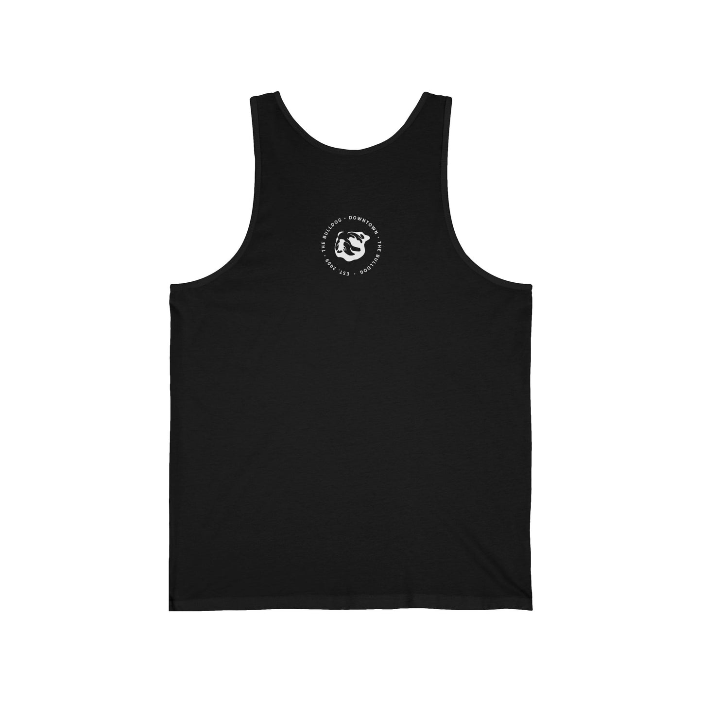 The Bulldog Downtown Tank Top — Vintage Bar Logo Sleeveless Shirt