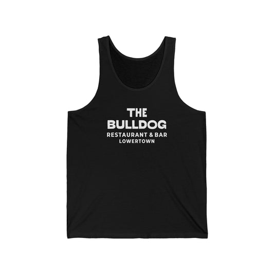The Bulldog Lowertown Tank Top — Vintage Bar Logo Sleeveless Shirt