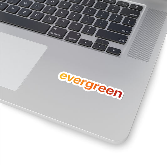 Evergreen Gradient Kiss-Cut Sticker