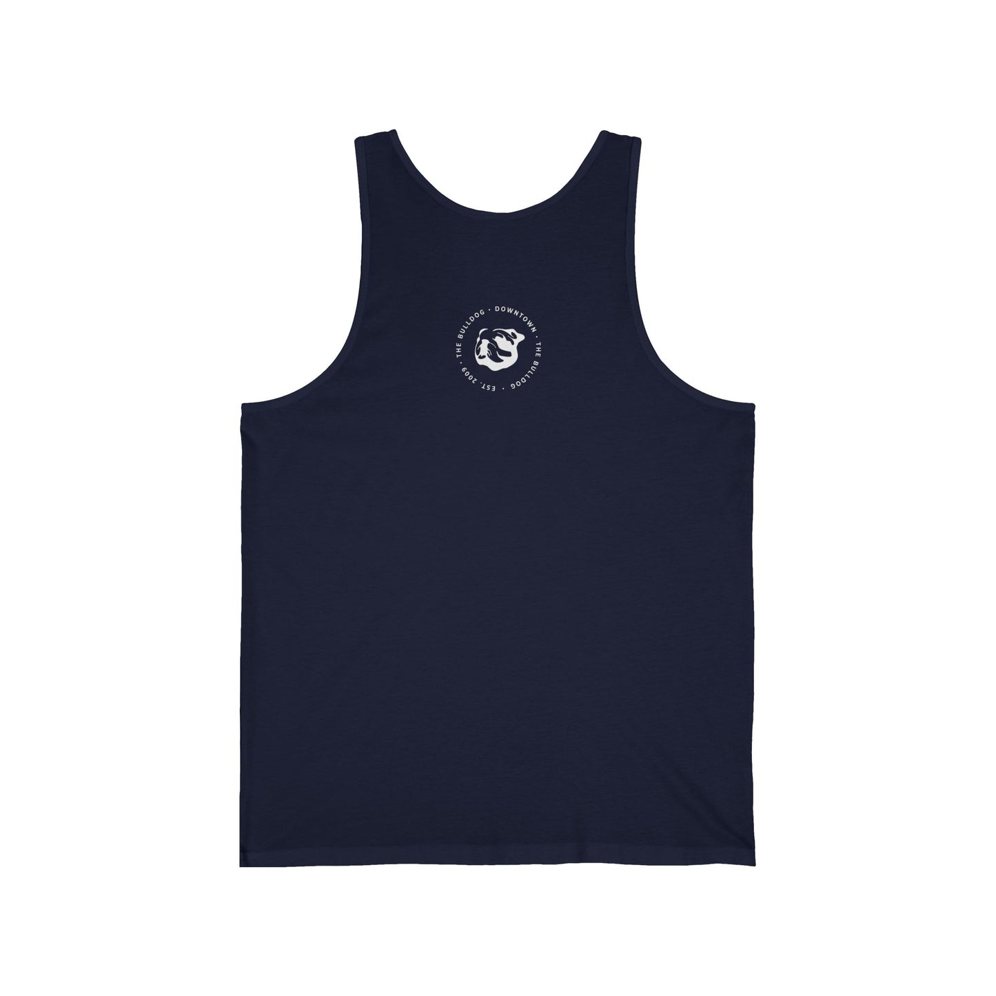 The Bulldog Downtown Tank Top — Vintage Bar Logo Sleeveless Shirt