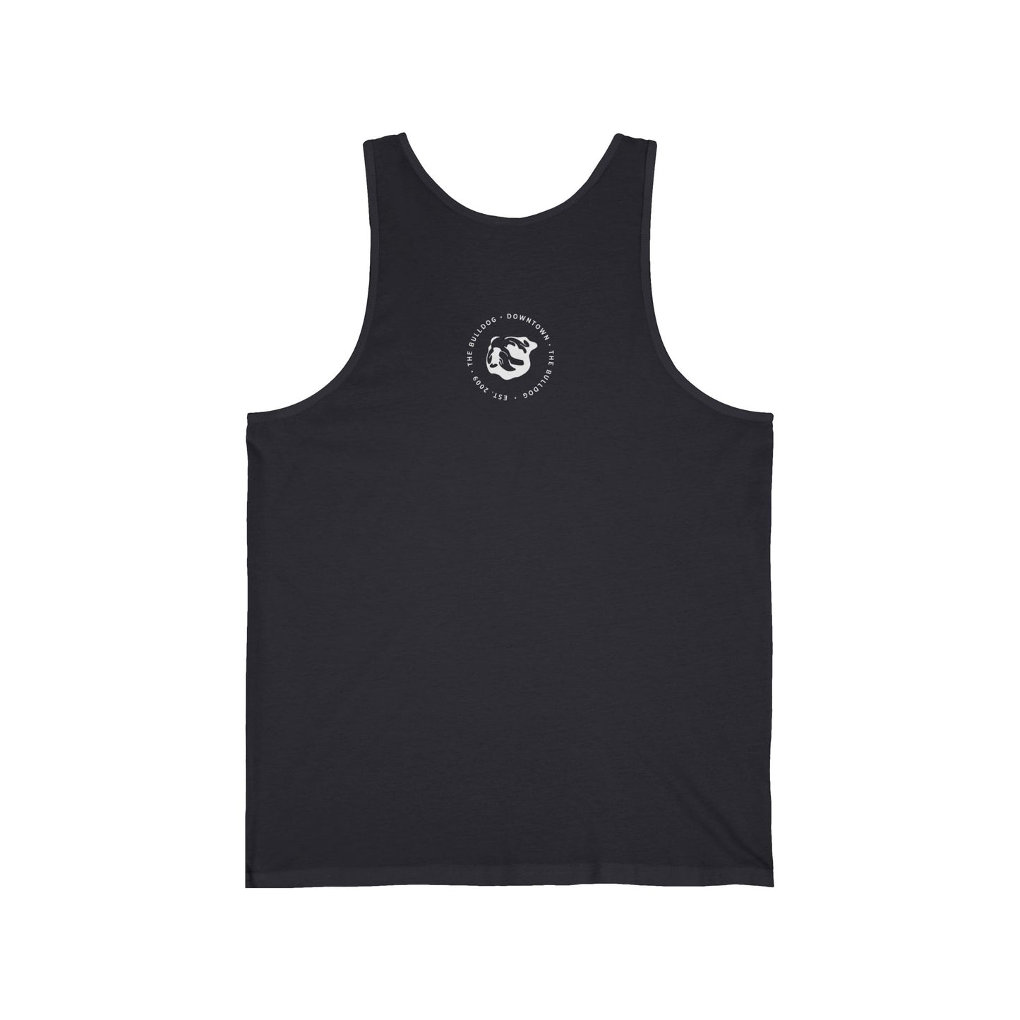 The Bulldog Downtown Tank Top — Vintage Bar Logo Sleeveless Shirt