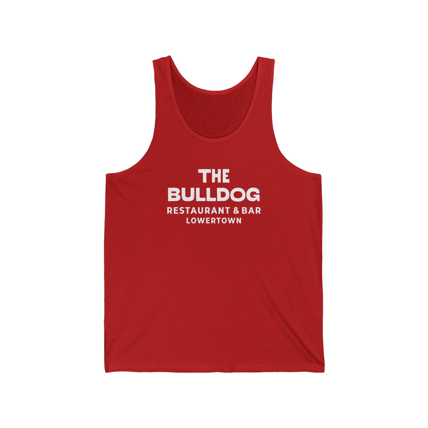 The Bulldog Lowertown Tank Top — Vintage Bar Logo Sleeveless Shirt