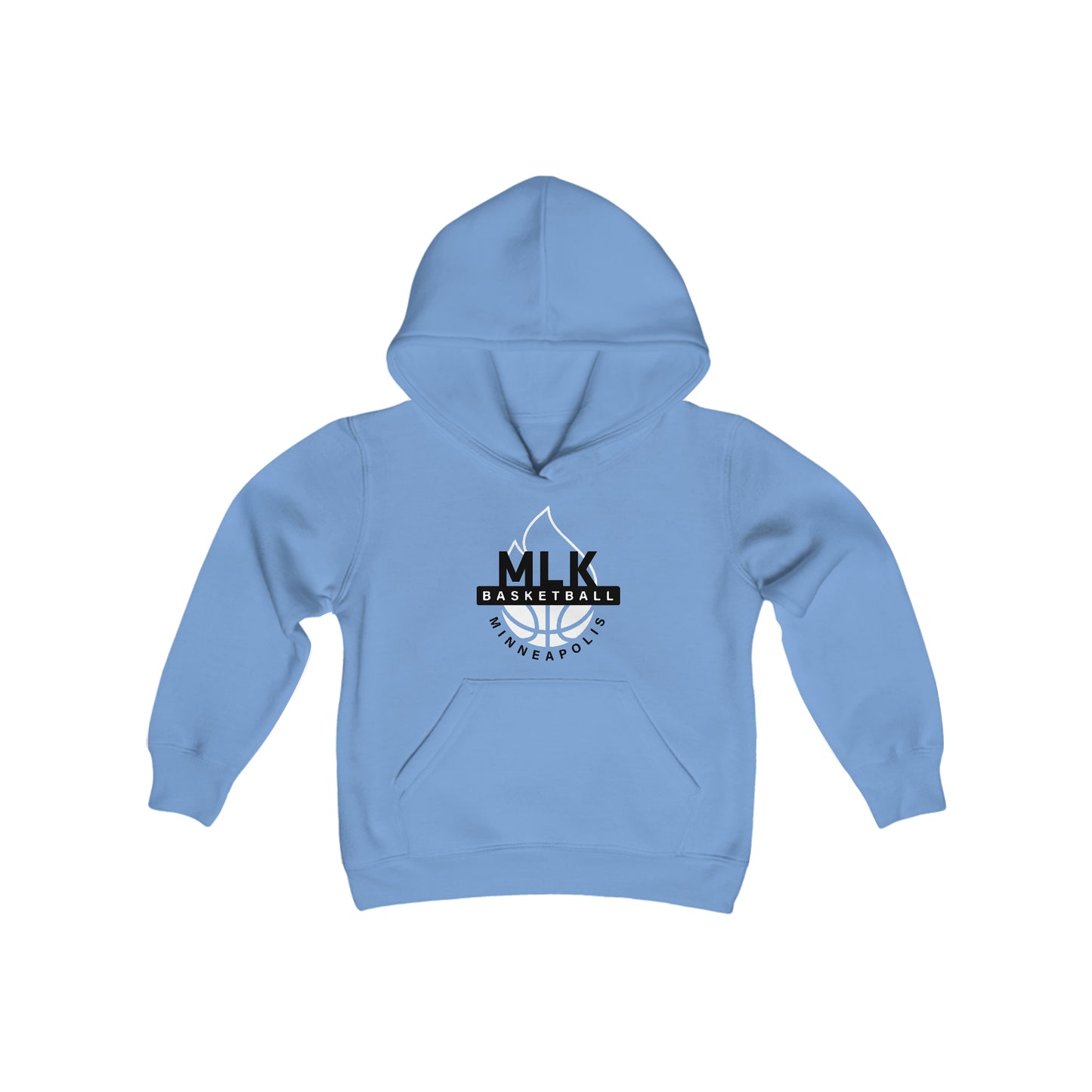 MLK South Minneapolis Travel Youth Basketball Program (Fire) - Youth Heavy Blend Hooded Sweatshirt