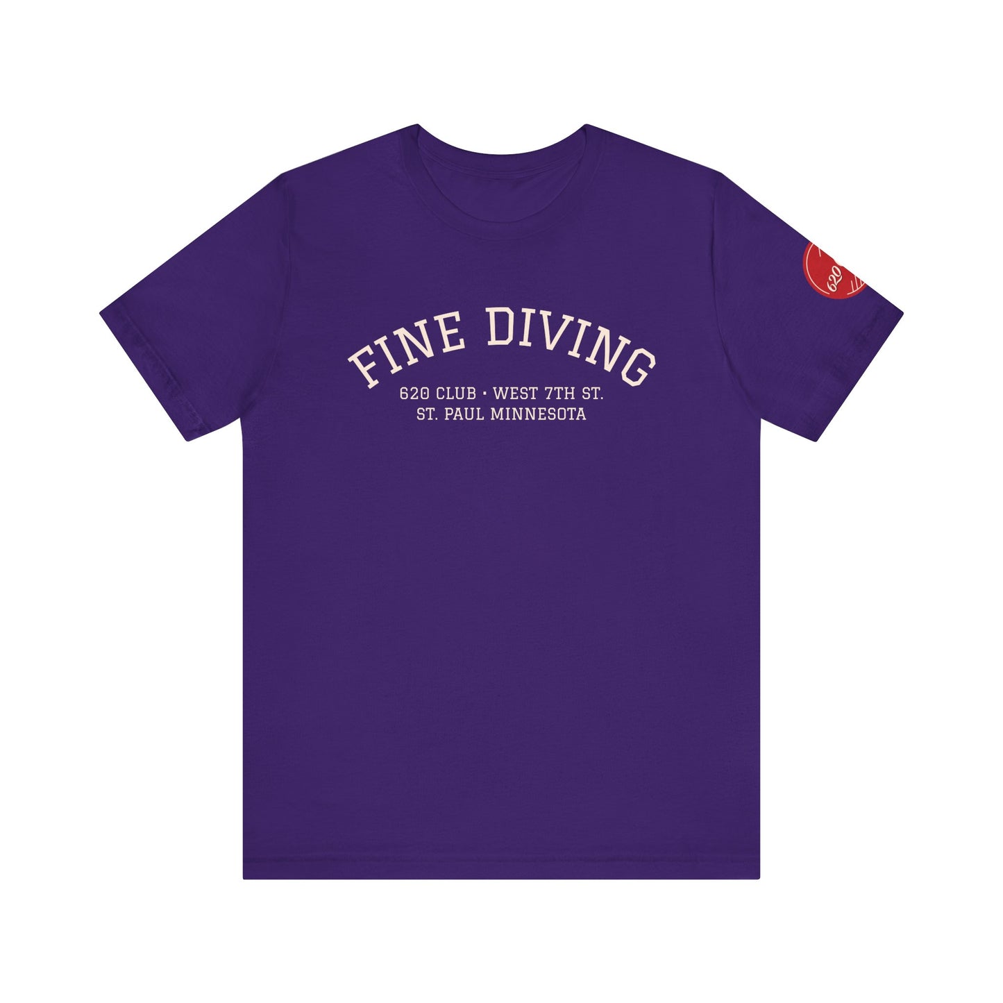 620 Club - Unisex Tee "Fine Diving" Sleeve Logo