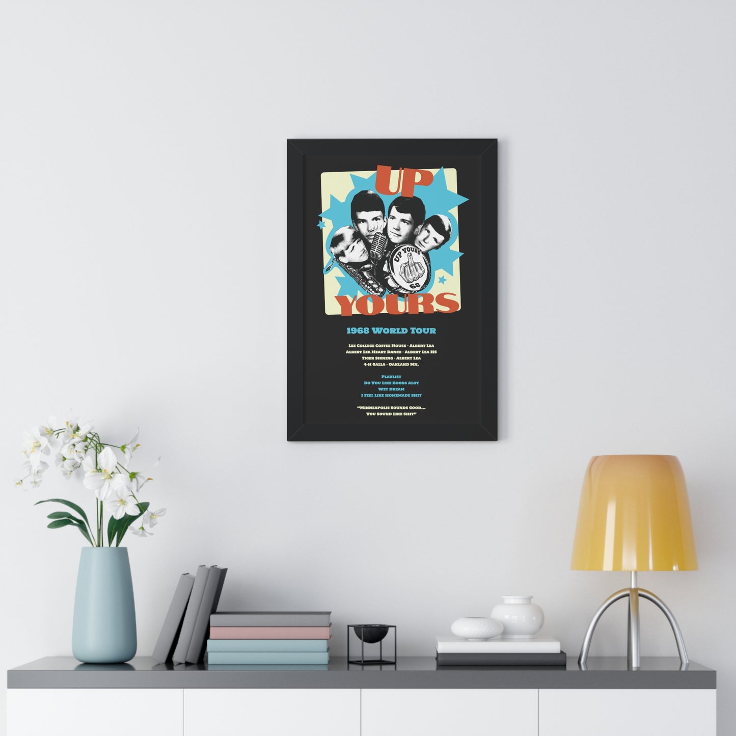 Up Yours - Framed Vertical Poster