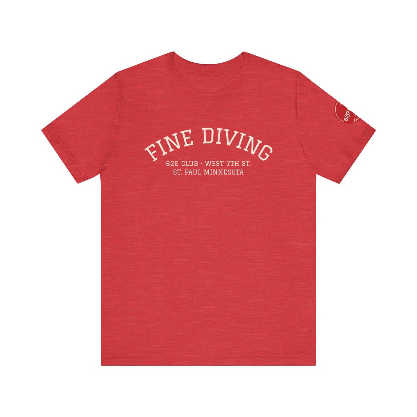 620 Club - Unisex Tee "Fine Diving" Sleeve Logo