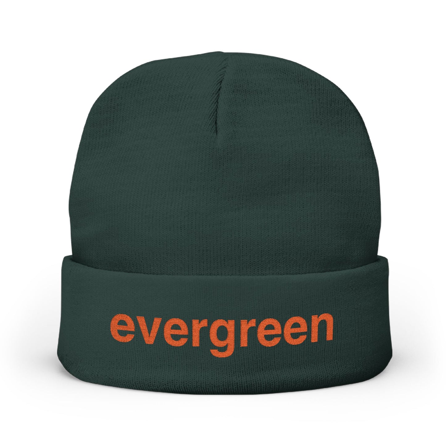 Evergreen Embroidered Knit Beanie