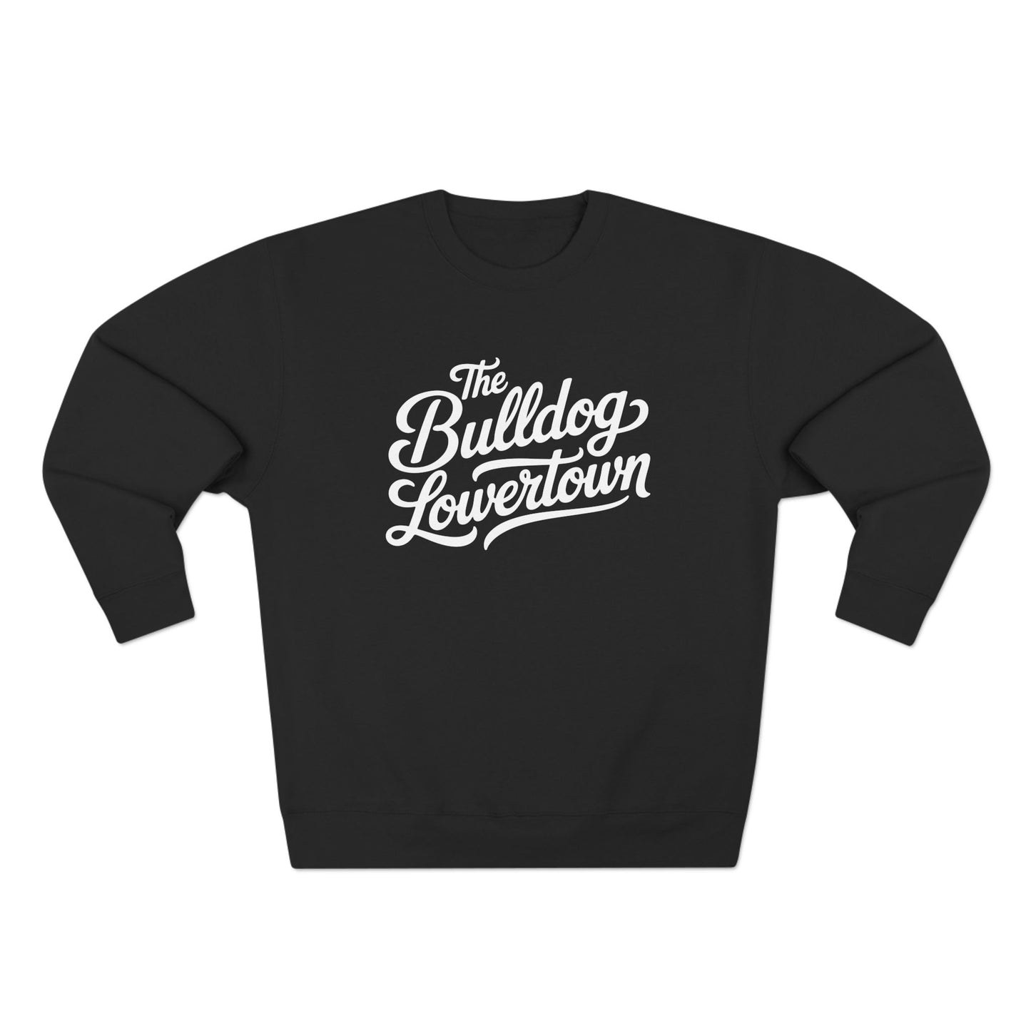 Bulldog Lowertown Crewneck Sweatshirt — Retro Script City Pride Pullover