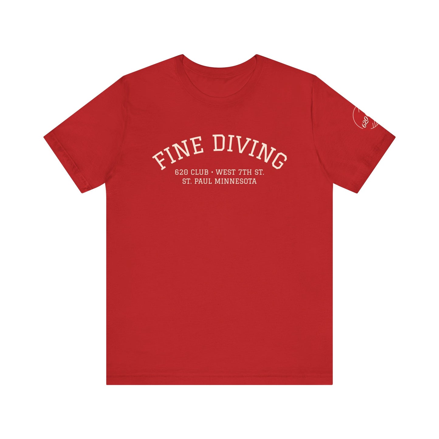620 Club - Unisex Tee "Fine Diving" Sleeve Logo