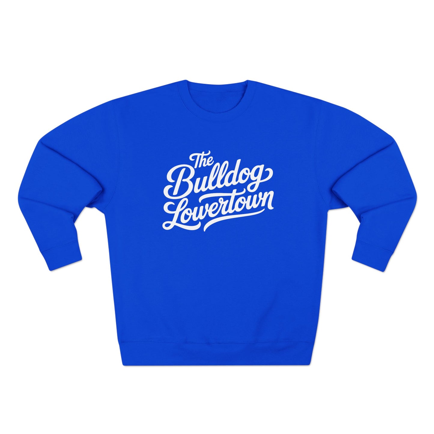 Bulldog Lowertown Crewneck Sweatshirt — Retro Script City Pride Pullover