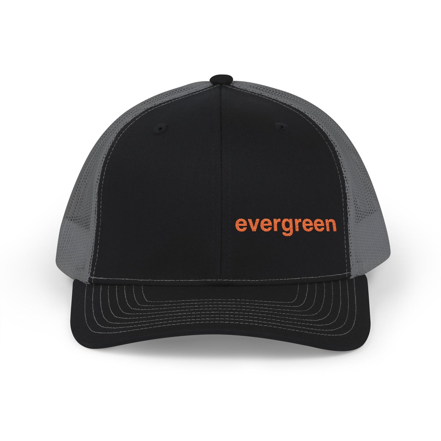 Evergreen Embroidered Trucker Cap — Snapback