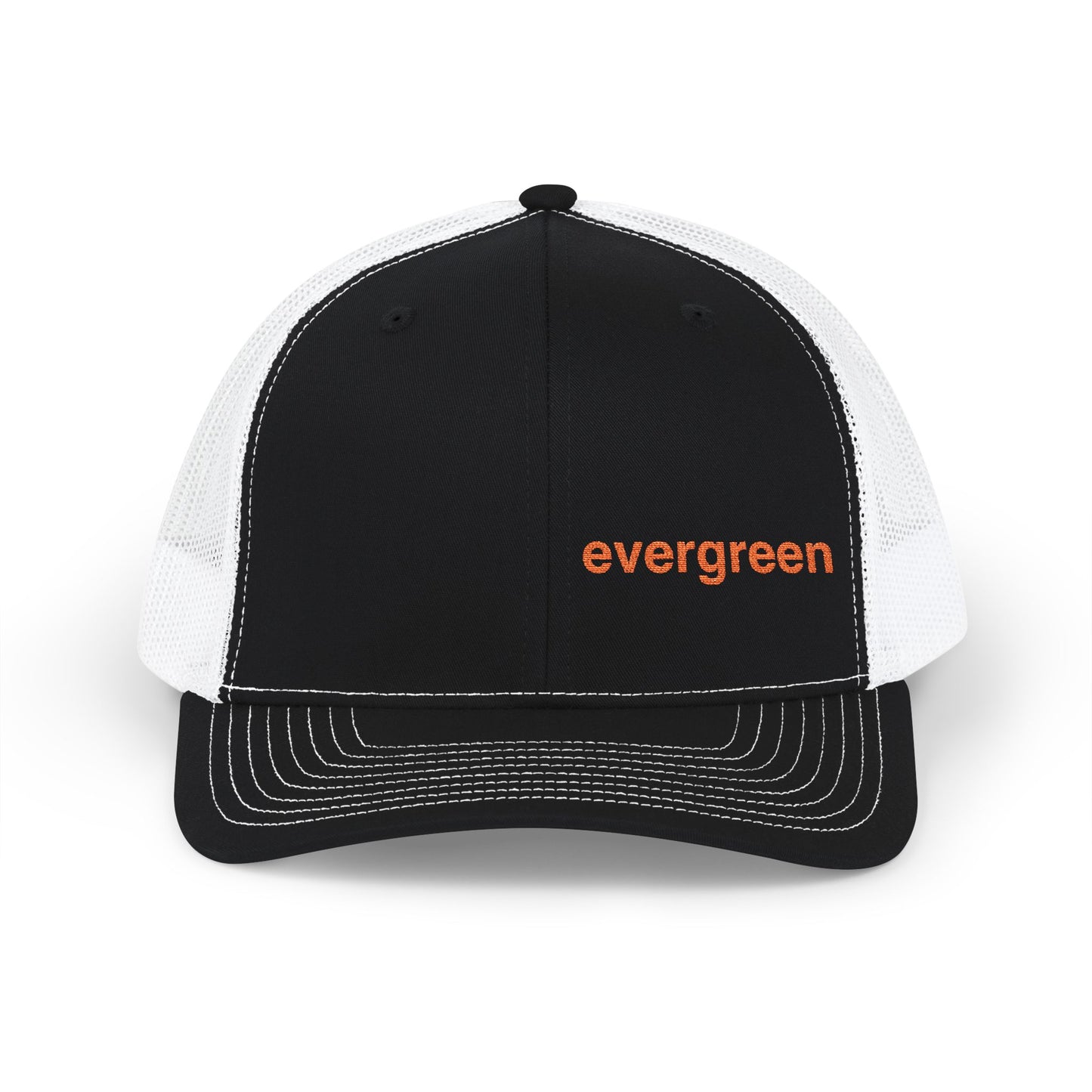 Evergreen Embroidered Trucker Cap — Snapback
