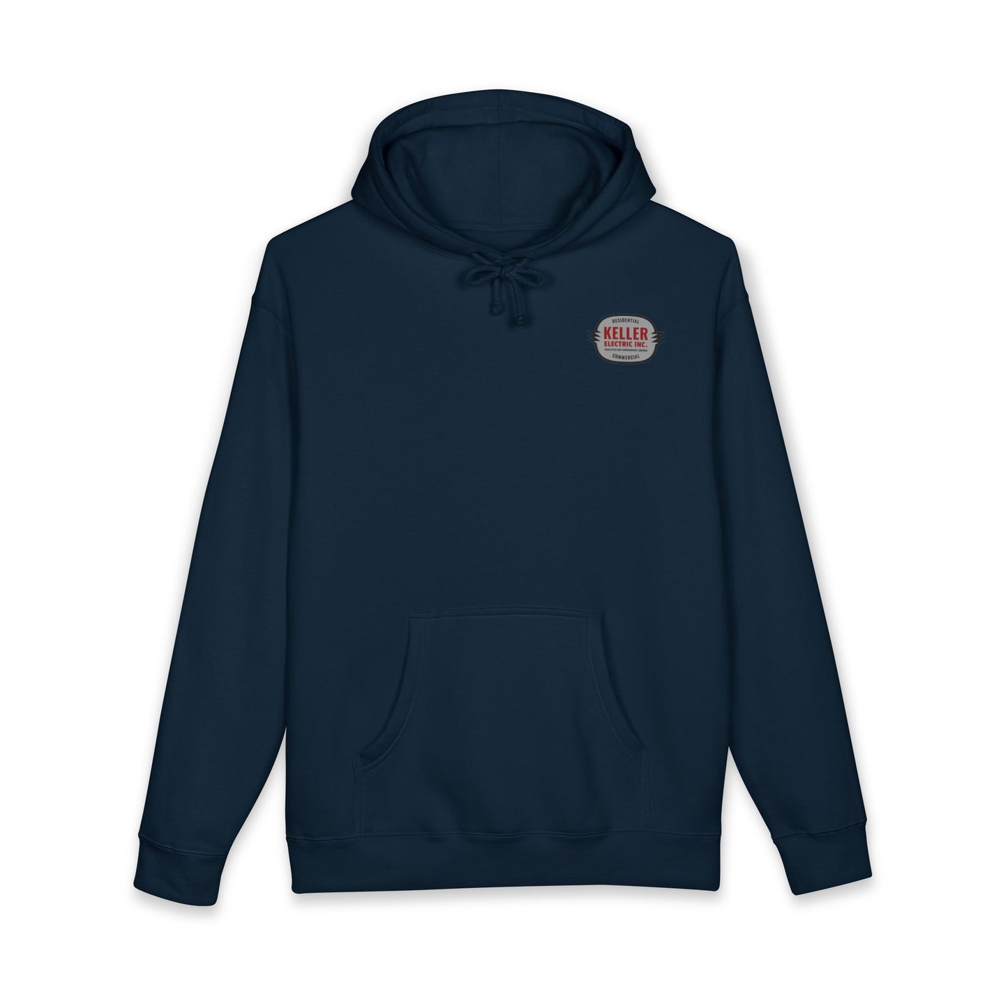 Keller Electric Logo Hoodie — Vintage Tradesman Workwear Sweatshirt