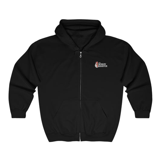 The Winkin' Rooster - Unisex Heavy Blend™ Full Zip Hooded Sweatshirt
