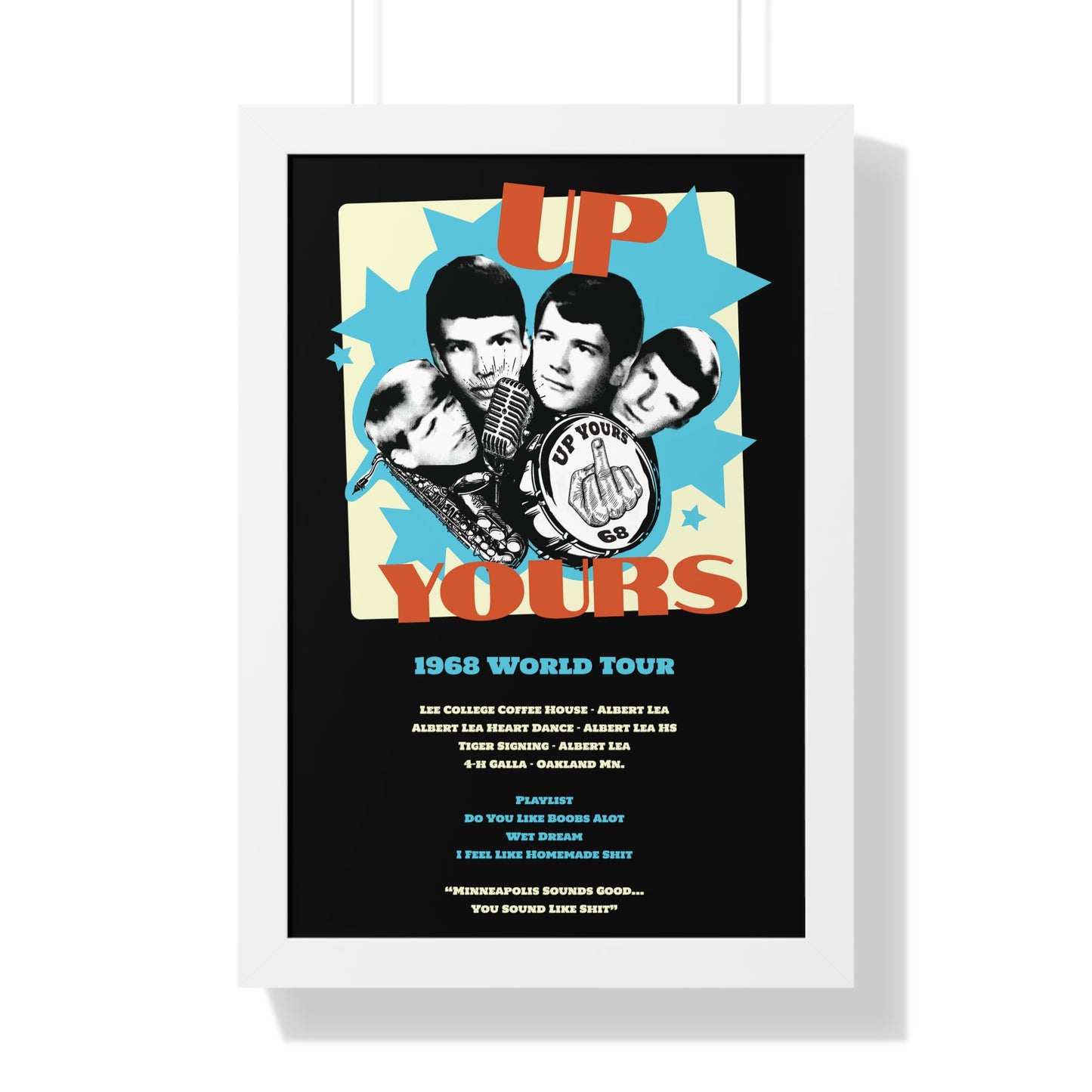 Up Yours - Framed Vertical Poster