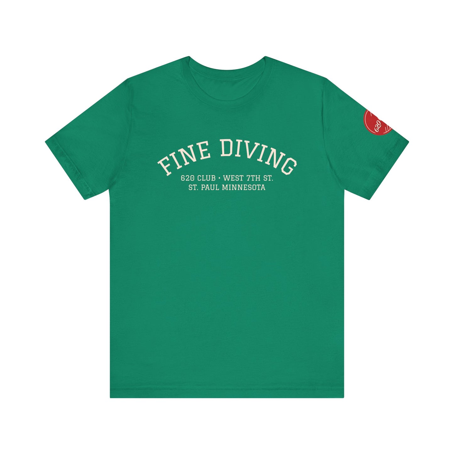 620 Club - Unisex Tee "Fine Diving" Sleeve Logo