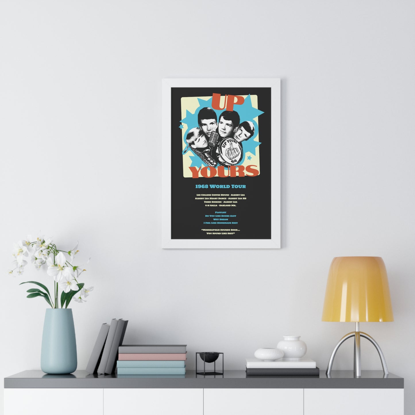 Up Yours - Framed Vertical Poster
