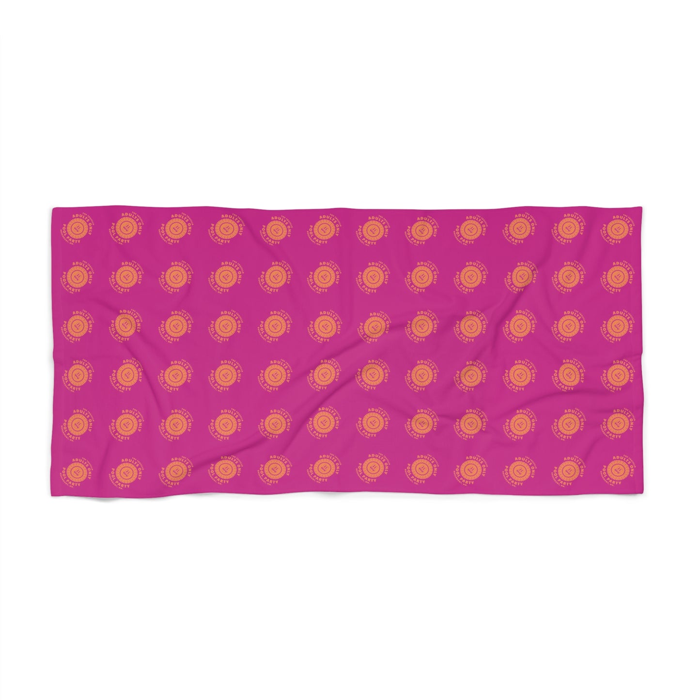 The Trujillo 3rd Annual Adult Only Pool Party - Pink Beach Towel